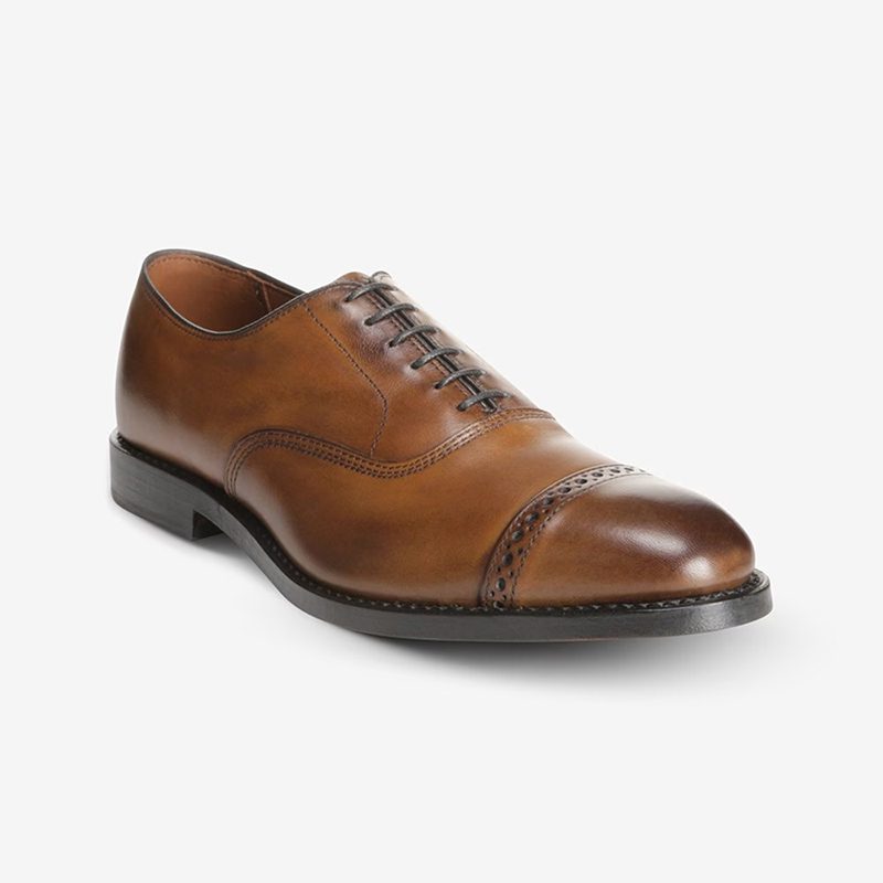 Oxford Light Brown Shoes - Leather Castle